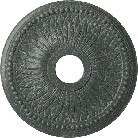 Bailey Ceiling Medallion (Canopies up to 5 3/4"), 18"OD x 3 3/4"ID x 1 1/2"P, Athenian Green Crackle